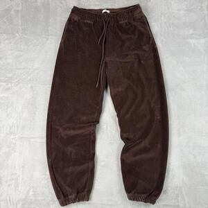 TNA Aritzia Brown Velour Sweatpants Women’s Sz S Y2K Chocolate Luxe Joggers EUC